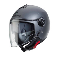 KASK OTWARTY CABERG JET Z BLENDĄ RIVIERA V4X SZARY MAT - GUNMETAL