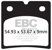 Klocki hamulcowe EBC FA696 (kpl. na 1 tarcze)