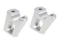 Podwyższenie kierownicy z offsetem 30 mm, tył 25 mm, srebrne do BMW K 1600 B / GT / GTL / Grand America (2017-)