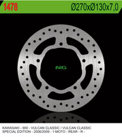 NG TARCZA HAMULCOWA TYŁ KAWASAKI VN 900 CLASSIC '06-'09