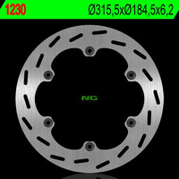 NG TARCZA HAMULCOWA TYŁ HONDA ST 1100 PANEUROPEAN '91-'01, ST 1300 '02-'15, CTX 1300 '15, GL 1500 SE '90-'98 (315,5X184,5X6,2) (6X10,5MM)