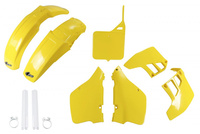 UFO KOMPLET PLASTIKÓW (FULL KIT) Z OSŁONAMI TELESKOPÓW (AMORTYZATORÓW) SUZUKI RM 125 '89-'91 KOLOR OEM (ŻÓŁTY) (SU399E999)