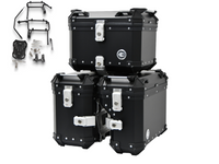 Komplet kufrów i stelaży COOCASE zestaw stelaży kufer centralny + boczne PRAWY WCIĘTY do HONDA AFRICA TWIN 1100 2020-2025r