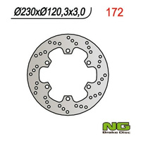 NG TARCZA HAMULCOWA PRZÓD KAWASAKI KMX 125 (86-03) (230X120X4) 6 OTWORÓW