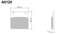 NISSIN Klocki hamulcowe  KH63 / KH161 PREMIUM SEMI-METALLIC (SPIEK METALICZNY) (ECE R90) (MADE IN JAPAN) (2P-213NS)