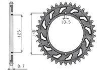 SUNSTAR ZĘBATKA TYLNA 865 45 YAMAHA FZR 600 '92-'93 (3HE) (JTR865.45) (ŁAŃC. 530) (86545JT)