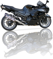 Tłumik IXIL KAWASAKI ZZR 1400 06-07 (ZXT40A ZXT40C), typ SOVE (waga 3000 g, długość 423 mm, materia
