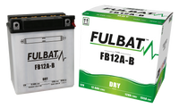 Akumulator FULBAT YB12A-B (suchy, obsługowy, kwas w zestawie)