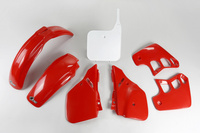 UFO Komplet plastików HONDA CR 250 '88-'89 kolor OEM (CZERWONY/BIAŁY) (HO092E999)