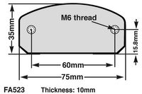 EBC Klocki kartingowe FA523S (1 kpl. na tarczę)