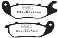 Klocki hamulcowe EBC SFA375 skuterowe (kpl. na 1 tarcze)