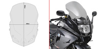 GIVI szyba dymiona 58 x 40 (H x W) - BMW F 800 GT (13 > 15) - D5109S