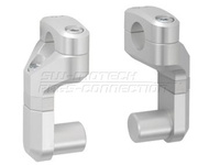 Zestaw Podwyższający Kierownicę 28Mm Sw-Motech Podwyższenie 50-60Mm Regulacja Odchylenia Silver LEH.00.039.171/S