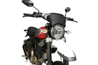 SZYBA OWIEWKA PUIG RETROPLATE DO DUCATI SCRAMBLER 17-22 (ALUMINIOWA)