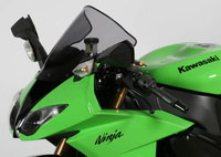 Szyba motocyklowa MRA KAWASAKI ZX 10 R 08-10, ZXT00E, 2008-2010, forma R, czarna