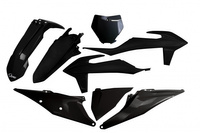 UFO komplet plastików KTM SX 125/150/250 '19-'22, SXF (SX-F) 250/350/450 '19-'22 kolor CZARNY (KT522E001)