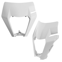 POLISPORT OSŁONA LAMPY PRZÓD KTM EXC / EXC-F / XC-W / XCF-W `17-19 KOLOR BIAŁY (WZÓR OEM)
