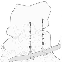 KAPPA ZESTAW MONTAŻOWY DO MOCOWANIA SMART BAR HONDA / YAMAHA / DUCATI / BMW / TRIUMPH / YAMAHA - 04SKITK