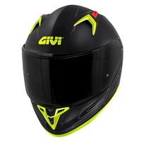 GIVI Kask 50.9 SOLID integralny z blendą; kolor - CZARNY MAT Z FLUO
