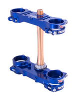 XTRIG PÓŁKI ZAWIESZENIA PRZEDNIEGO ROCS TECH TRIPLE CLAMPS YAMAHA YZ 250F '24-'25; YZ 450F '23-'25 (OFFSET 22MM) KOLOR NIEBIESKI