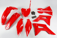 UFO Komplet plastików HONDA CRF 250R '18-21, CRF 450R '17-20 z pokrywą filtra powietrza kolor CZERWONY