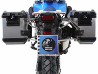 Wycięcie na kufer boczny ze stali nierdzewnej, w tym kufry boczne Xplorer w kolorze srebrnym do Hondy CRF1000L Africa Twin (2018-2019)