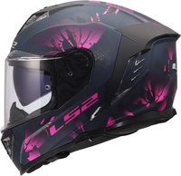 Kask integralny dla kobiet - LS2 FF818 STORM III BURST MATT BLACK PINK - Kolekcja 2026
