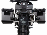 Wycięcie na kufer boczny ze stali nierdzewnej, w tym srebrne kufry boczne Xplorer do Husqvarny Norden 901 / Expedition (2022-)