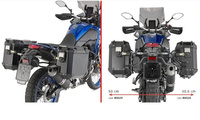KAPPA 2025/05 STELAŻ KUFRÓW BOCZNYCH MONOKEY CAM SIDE YAMAHA TENERE 700 '19-'24 - POD KUFRY KVG K'VOYAGER ALU - PRAWY KVGS33 WCIĘTY