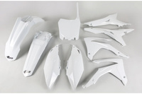 UFO komplet plastików HONDA CRF 250R '14-17, CRF 450R '13-16 z pokrywą filtra powietrza kolor BIAŁY