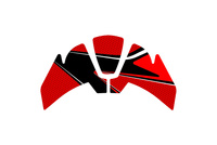 OSŁONA PÓŁKI KIEROWNICY RADIKAL PUIG DO SUZUKI GSX-S1000 2022 CZERWONY