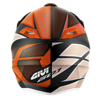 GIVI KASK CROSS 60.1 INVERT ECE R22-06 KOLOR CZARNY/BIAŁY/POMARAŃCZOWY MAT ROZMIAR L