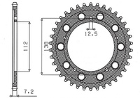 SUNSTAR ZĘBATKA TYLNA 4357 47 HONDA XL1000V VARADERO '99-'13 (JTR1304.47) (ŁAŃC. 525) (435747JT)