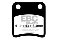 Klocki hamulcowe EBC SFA257/2 skuterowe (kpl. na 1 tarcze)