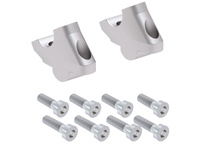 Podwyższenie kierownicy z offsetem 30 mm wysokości, tył 21 mm, srebrne do Royal Enfield Super Meteor 650 (2023-)