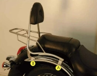 Hepco&Becker N 900 Classic/900 Custom/Vulcan sissybar with rack - 611217 00 01