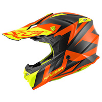 KAPPA 2022/01 KASK KV49 EVO GREAT CROSS KOLOR CZARNY MAT/POMARAŃCZOWY ROZM. L/60 ( HOMOLOGACJA ECE 22R06 ) - HKKV49RREBE60
