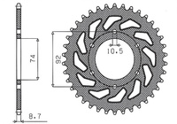 SUNSTAR ZĘBATKA TYLNA 852 45 YAMAHA XJ 550 '81-'85 (JTR856.45) (ŁAŃC. 530) (85245JT)