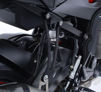 Mocowanie Wydechu + Zaślepka Podnóżka RG Racing Bmw S1000R 17- With Akrapovic Exhaust Black