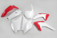 UFO Komplet plastików HONDA CRF 230 '15-'18 kolor OEM (CZERWONY/BIAŁY) (HO118E999)