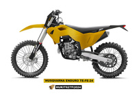 UFO KOMPLET PLASTIKÓW (FULL KIT) Z OSŁONAMI TELESKOPÓW (AMORTYZATORÓW) HUSQVARNA TE 150 / 250 / 300 '24-'25, FE 250 / 350 / 450 / 501 '24-'25 KOLOR ZŁOTY - WYPRZEDAŻ