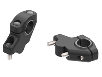 Podwyższenie kierownicy z offsetem, czarne, 30 mm w górę, 21 mm w tył do KTM LC4 640 Adventure / Duke / Enduro / Supermoto (1998-2001)