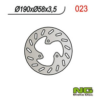 NG TARCZA HAMULCOWA PRZÓD/TYŁ YAMAHA NEO'S 50 '97-21, APRILIA HABANA 50/125 '98-02, LEONARDO 125 '96-05, SCARABEO '98-10, SR 50 '97-06, (190X58X3,5MM) (3X8,5MM)