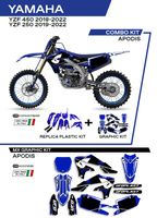 UFO Komplet plastików plus komplet naklejek (oklein) YAMAHA YZF 250 '19-'22