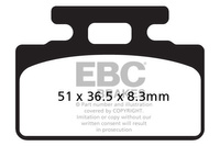 Klocki hamulcowe EBC SFA151 skuterowe (kpl. na 1 tarcze)