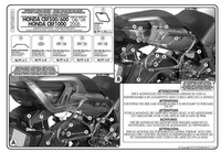 KAPPA STELAŻ KUFRÓW BOCZNYCH MONOKEY SIDE HONDA CBF 500/600/1000 - KLX174