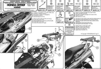 KAPPA STELAŻ KUFRA CENTRALNEGO HONDA CB 900 HORNET (02-07) ( BEZ PŁYTY ) - KZ256