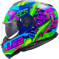 LS2 Kask motocyklowy FF908 STROBE II SVENT BLUE GREEN-06 XXL