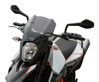 Szyba motocyklowa MRA KTM 990 SUPERMOTO SM / SMR, KTM LC8 SM, 2008-, forma T, czarna