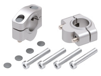 Podwyższenie kierownicy 20 mm srebrne do Triumph Tiger 900 Rally Pro (2024-)